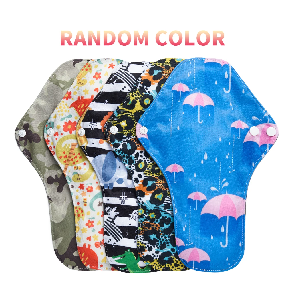 Moramonal Lower Price Random Color Menstrual Sanitary Napkin S M L Size Washable Menstrual pads for Women