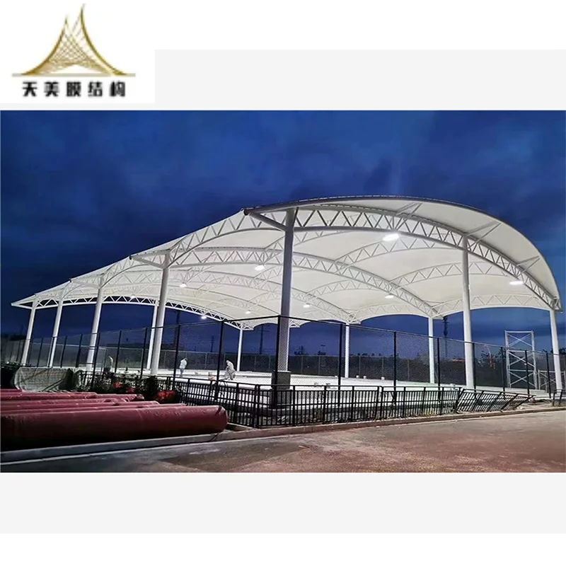 2025 New Design Architecture Tennis  Sport Court Tent Waterproof Structure Material Membrane Roof for Stadium Playground