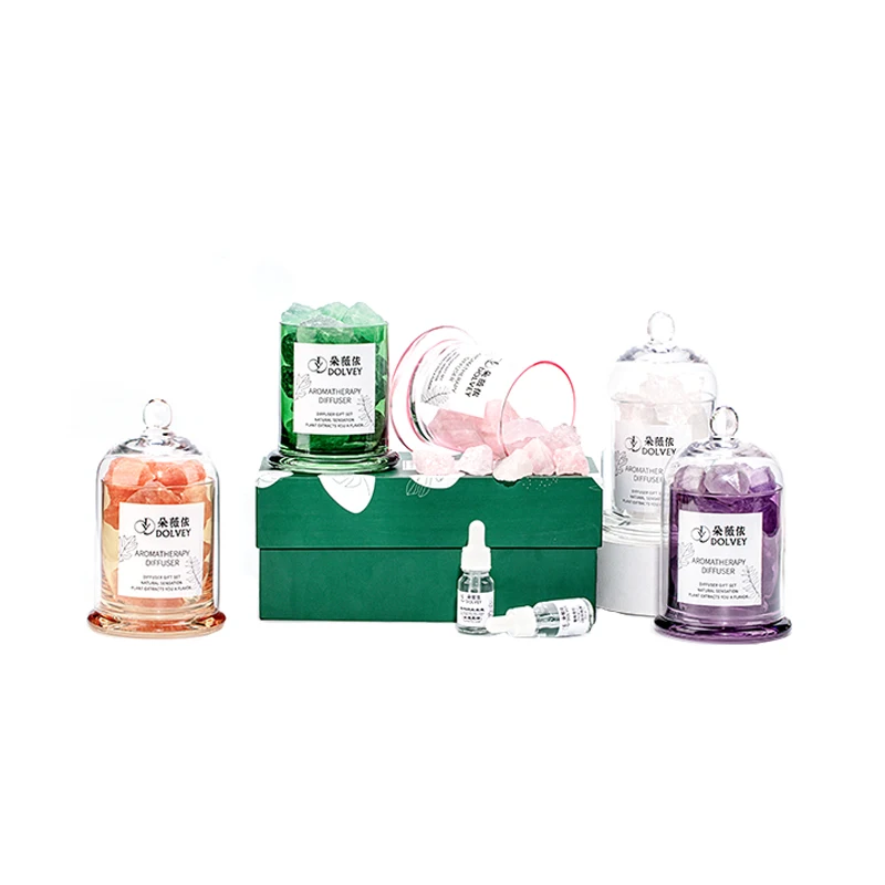 OEM Mineral Rocks Healing Aroma Stove Burner Witchy Room Decor Beads Incense Stick Aromatherapy crystal stone Burner Mini Filler