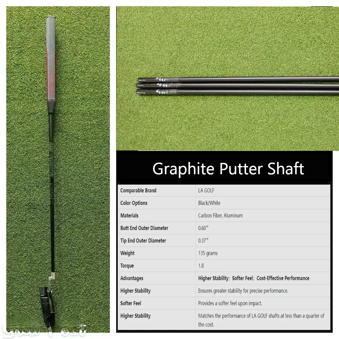 Premium Custom Graphite Putter Shaft Oem Carbon-Steel Unisex Golf Stability Shaft 8 Styles Factory Supply