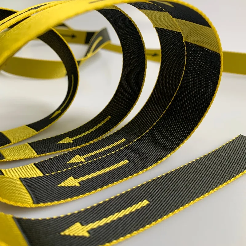 Customized Jacquard Webbing 38mm Width Nylon Material Non Elastic Webbing For Belt