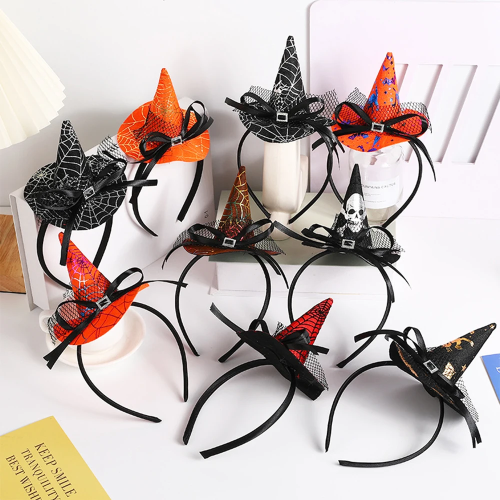 Halloween Headbands Witch for Halloween Party, Costume, Trick or Treating, Cosplay Decoration