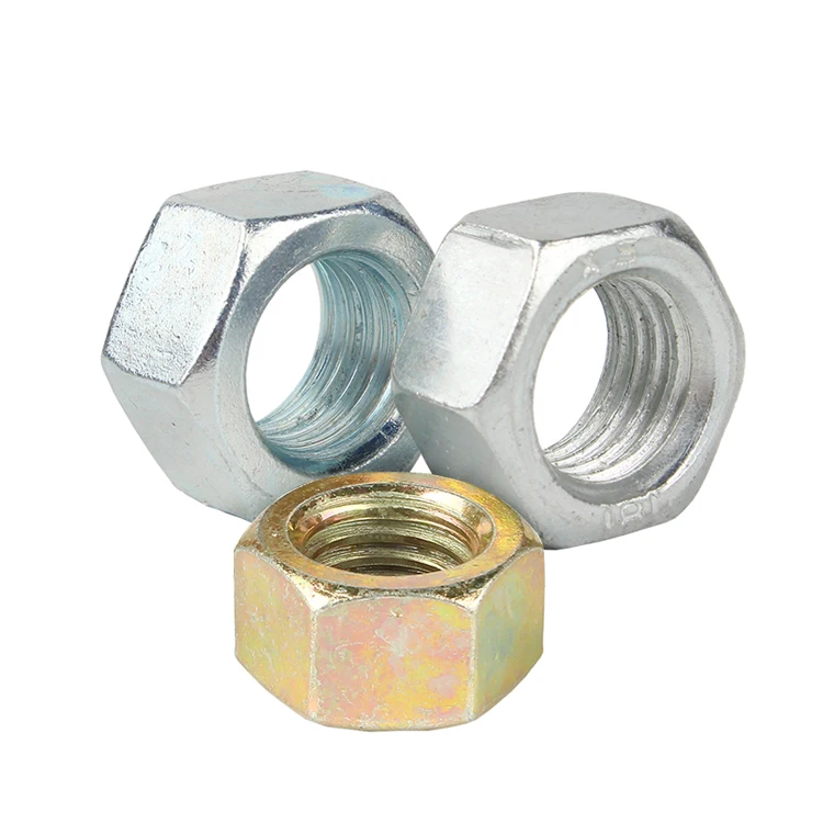 Высокое качество din934 m6 m8 m10 m12 m16 из углеродистой стали с оцинкованной шестигранной гайкой
