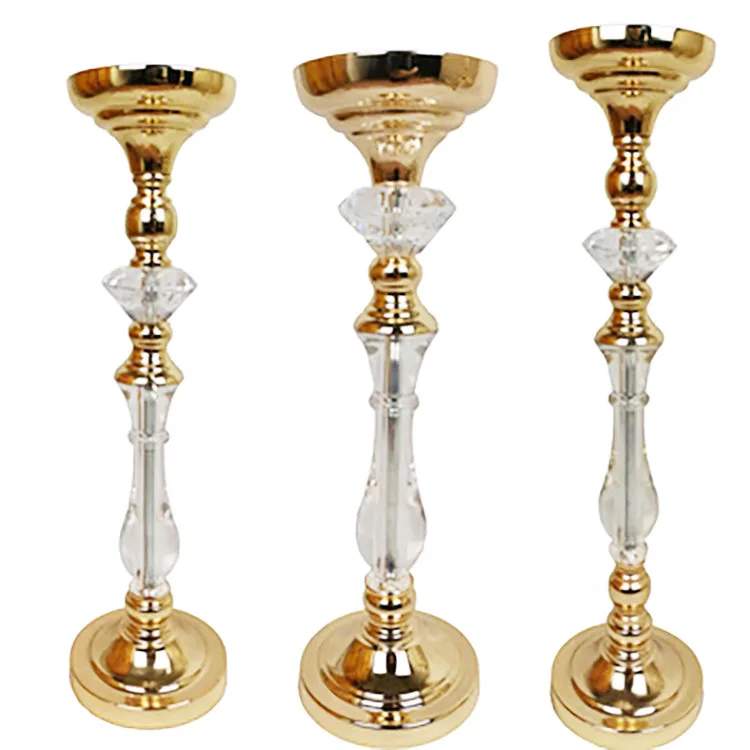 Whole elegant wedding high acrylic flower stand lead flower stand table gold balcony flower decor