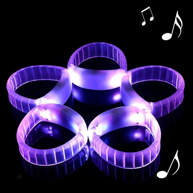 China Party Music Activated Led Bracelet/ Led Wristband For Concert