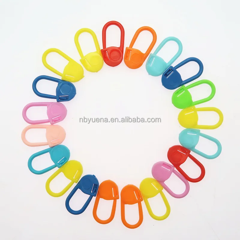 ANA mom Multicolor Plastic Small Stitch Markers 20 PCS In Blister Card