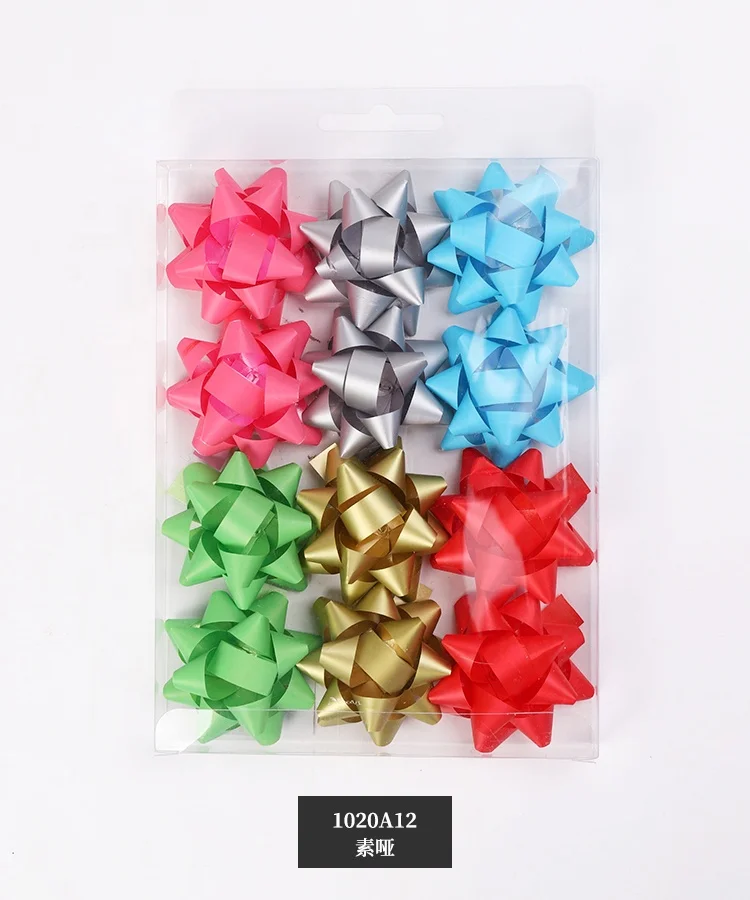 Popular Hot Selling Plastic Ribbon Star Bow Pull Ribbon Flower For Gift Wrapping Bow