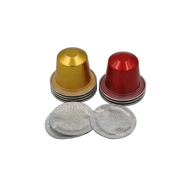 
15 ml China High quality nespresso pod empty coffee capsules with lids 