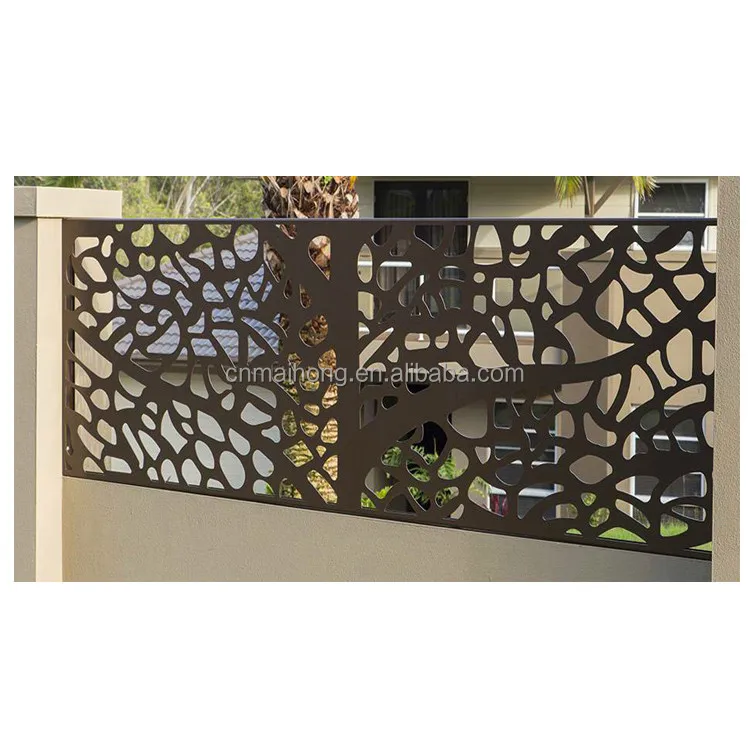 Decorative Laser Cut Artistic Railing Panel/Carved Stair and Handrail Metal Art Infills