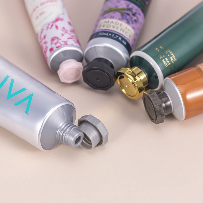 Custom 30ml 50ml 100ml Hand Cream Tube Empty Lotion Serum Plastic Aluminum Cosmetics Packaging ABL Tubes