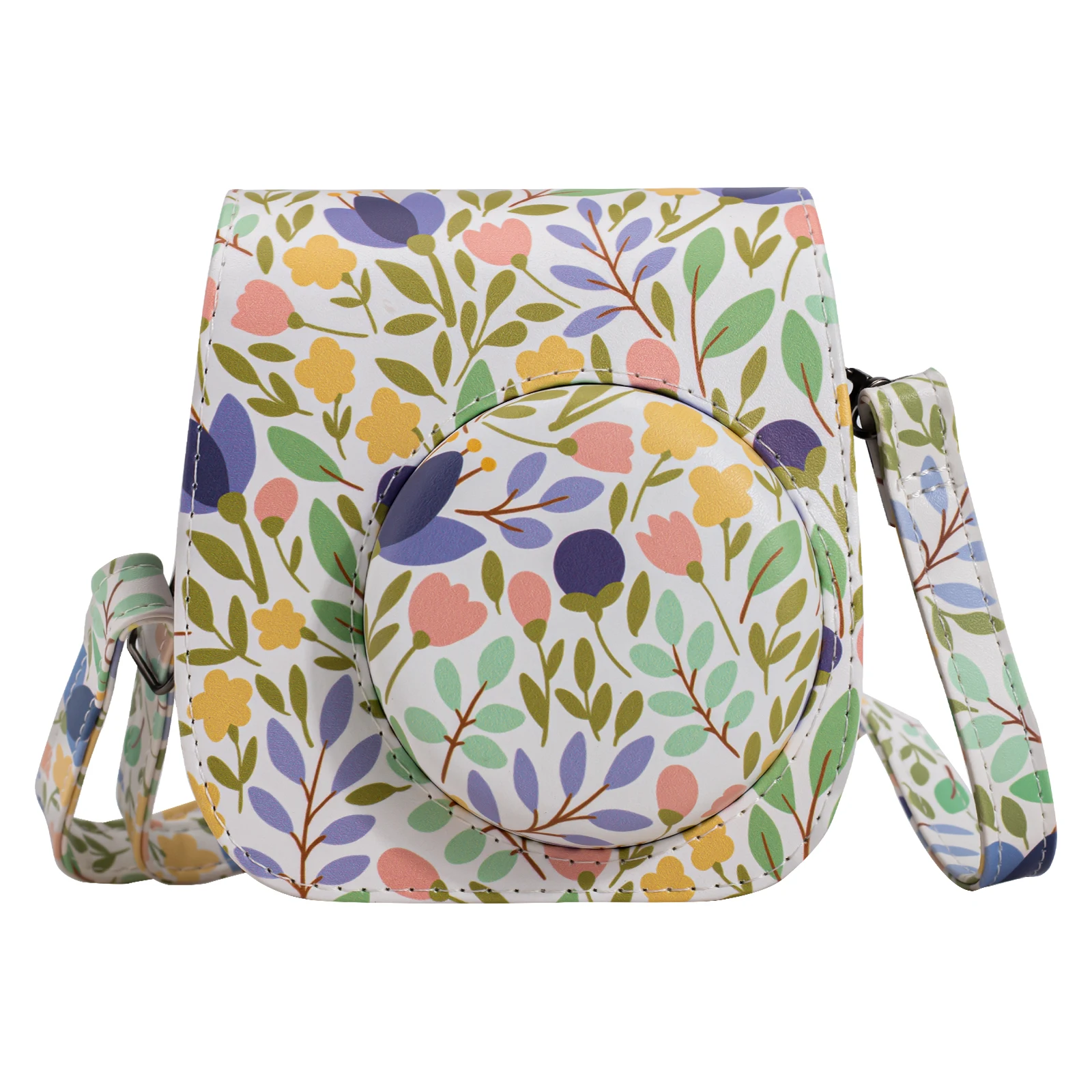 Protective Case Compatible with Instax Mini 12/11/8/9 Instant Camera with Photos Pocket & Adjustable Shoulder Strap