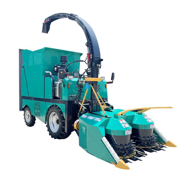 Self propelled green forage harvester mini corn and napier grass combine harvester silage harvester with low price