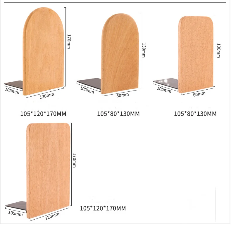 wholesale modern wood and metal book holders wood bookends home decor