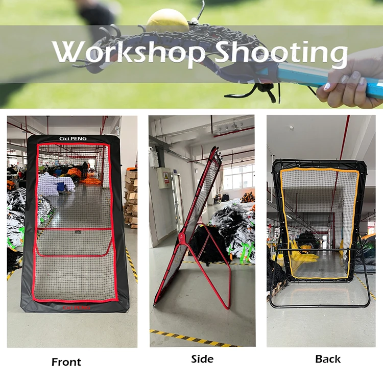 4*7 FT Lacrosse Rebounder for Backyard Pitch Back Rebound Net