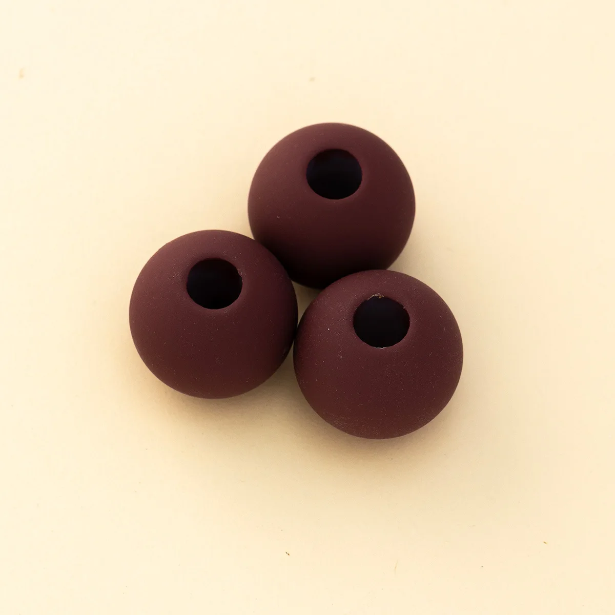 Factory Wholesale 20mm Direct Handmade Extra Large Hole Loose Matte Plastic Beads ABS For Jewelry Necklace Bracelet Accessories