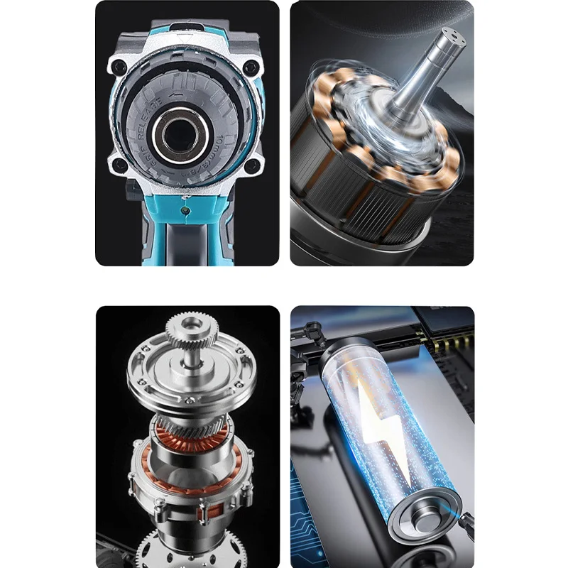 Multifunctional 12V rechargeable electric hand drill high power lithium electric drill driver electric screwdriver set