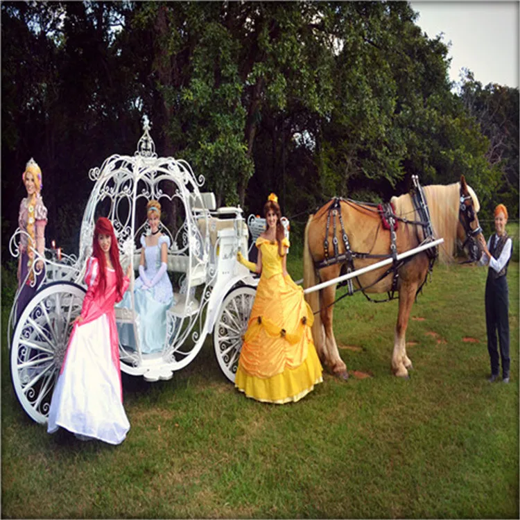 
Wedding cinderella horse-drawn carriage/wagon can be refitted to electric 