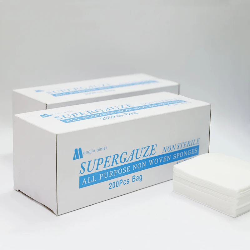 200 Pieces Sanitary Non Woven Compresses Medical No Sterile Gauze Swab Medical