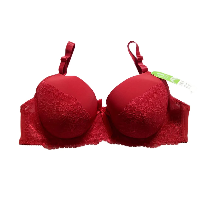 Lubunie wholesale summer new suit breathable underwear female Angle cup type adjustable shoulder strap sexy lace bra