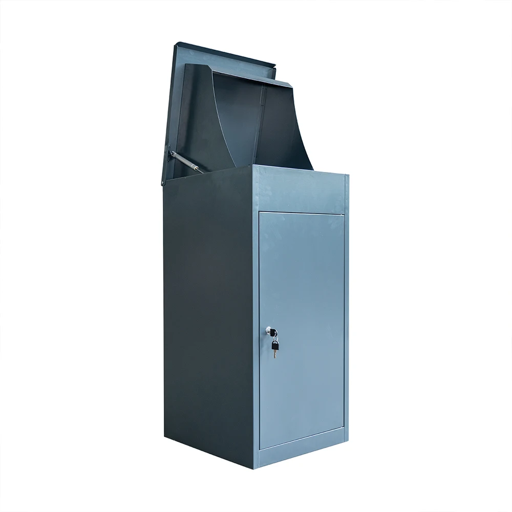 Factory Flip Cover Steel Parcel Drop Box Assembled Household Parcel Express Storage Boxes Metal Post Newspaper Letter Box