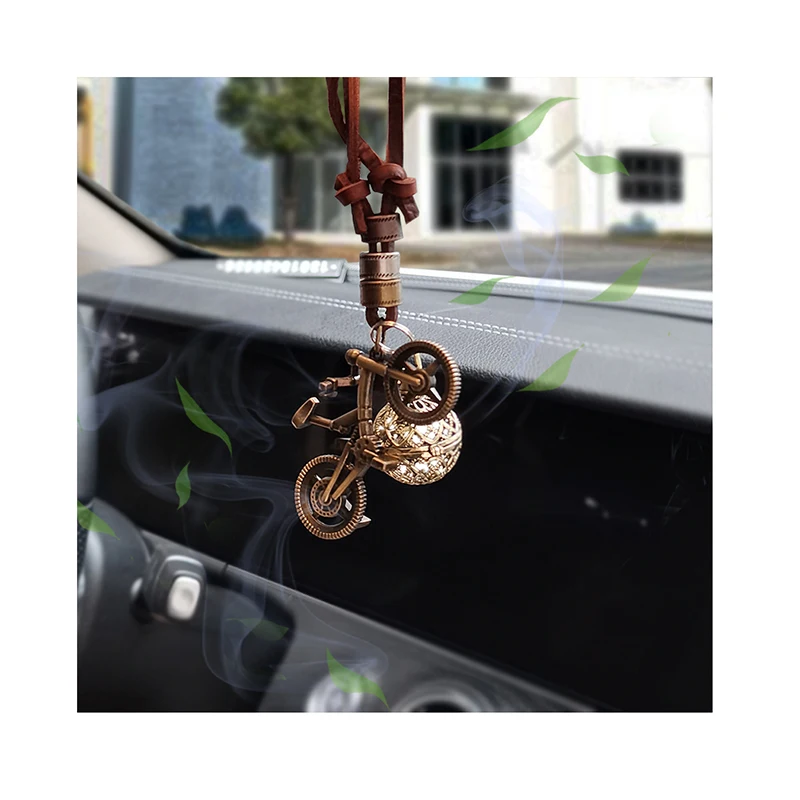 Bicycle Car Perfume Personalised Luxury Mirror Hanging Car Diffuser Air Freshener Decoration Interior Decorative Accessories