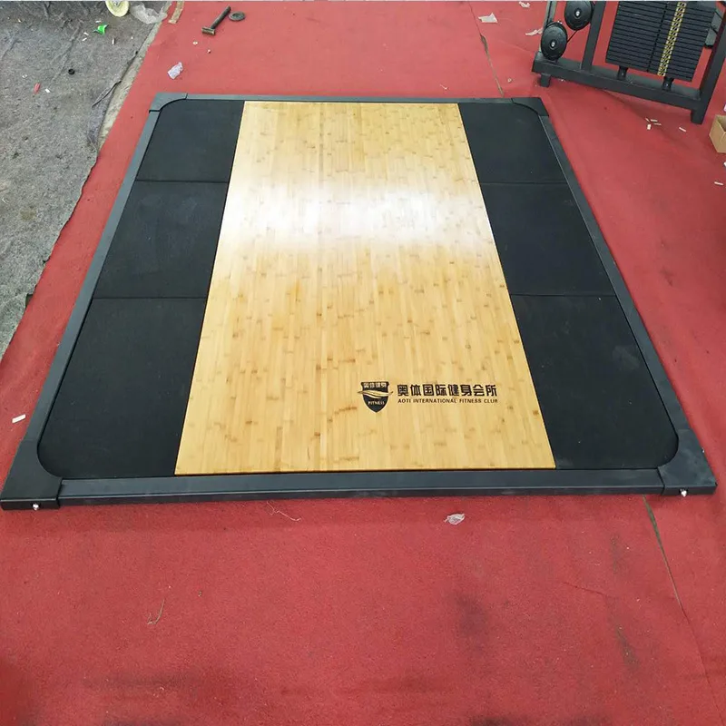 Custom Logo Weightlifting Platform for Gym