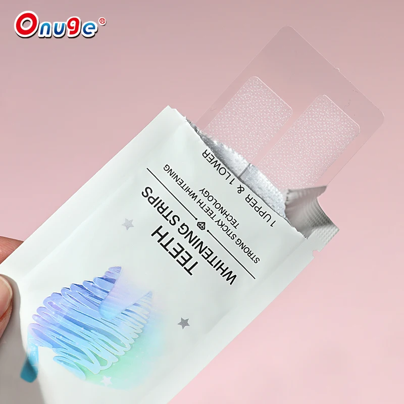 Hot Sale In USA 6% Hydrogen Peroxide Teeth Whitening Strips With Natural Coconut Oil