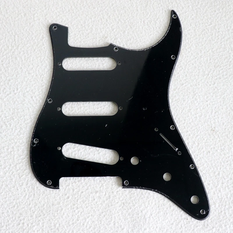 US standard Black 1ply SSS electric guitar pickguard for ST guitar parts replacement online sale