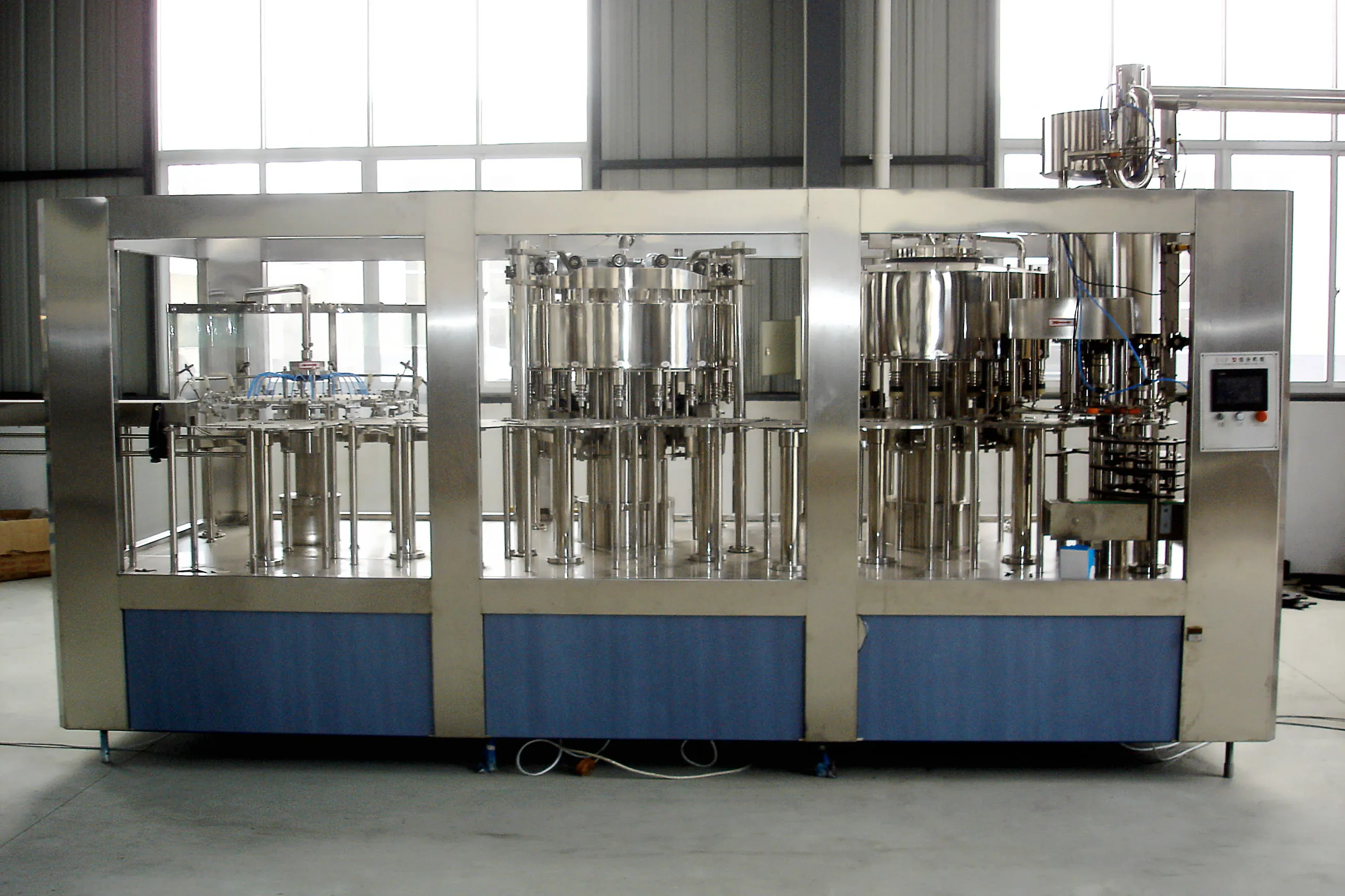 Automatic Monoblock liquid Water 3-in-1 liquid filling machine