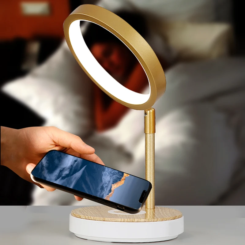 LED Table Desk Lamp 7W  Wireless Charging  Eye Protect Reading Light