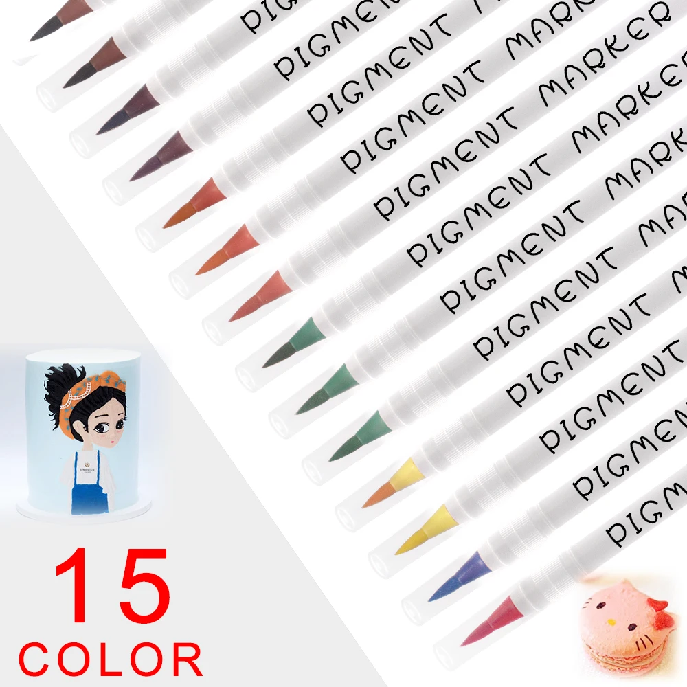 Пищевая ручка для окрашивания ручки глазури безопасные пищевых продуктов маркеры рисования письма на тортах и кексах