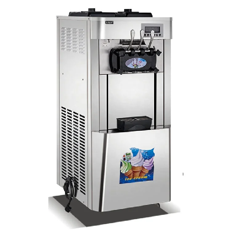 Лучшая цена, торговый автомат для мороженого, коммерческий аппарат для мороженого с воздушным насосом, конусный аппарат для мороженого