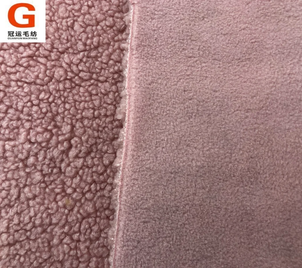 Best selling 100% polyester winter new bonded sherpa fabric