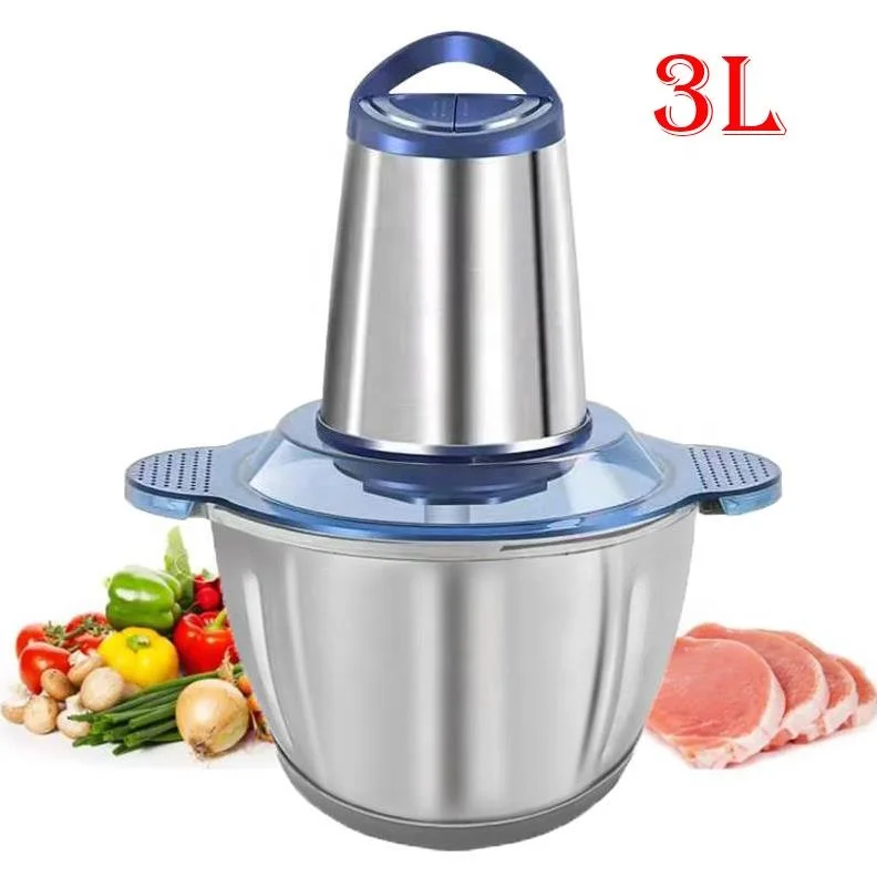 2L Electric Food Grinder Stainless Steel Kitchen Appliance Machine Household Meat Grinder