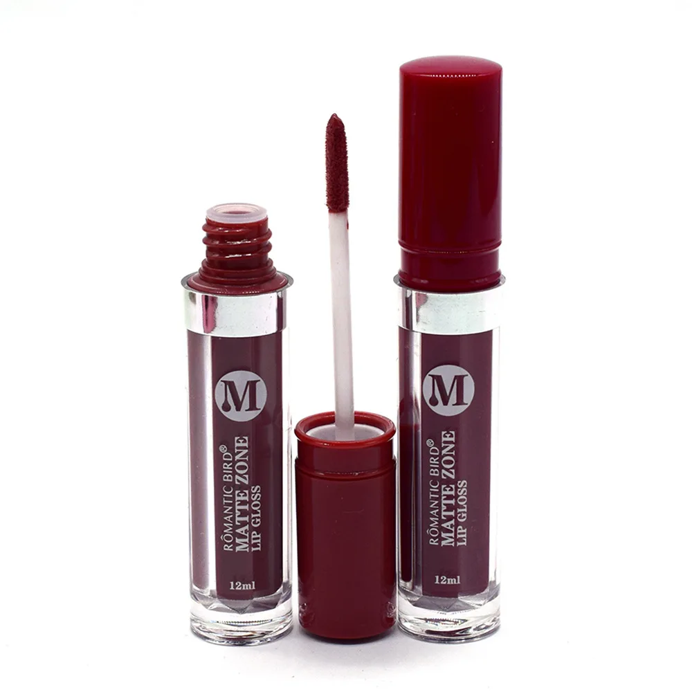 2022 Factory Hot Selling Matte Lip Gloss ROMANTIC BIRD 12 Colors Mixed Red Pieces Red Lip Gloss
