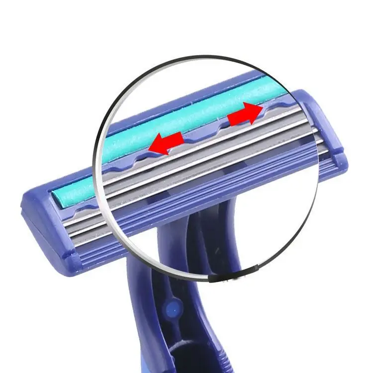 Oem Private Label Shaving Custom Logo Safety Straight Disposable Triple Blade Shaving Razor