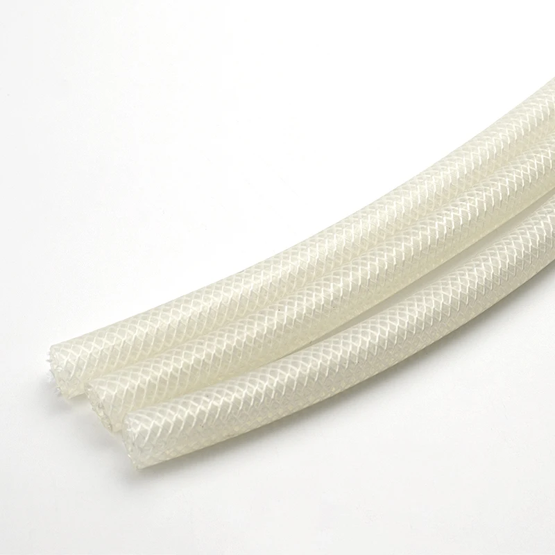 Wear Resistance Silicone Hose Soft Flexible Braid Reinforced Silicone Tubing Silicone Rubber Hose Tube For Drainage Pipes