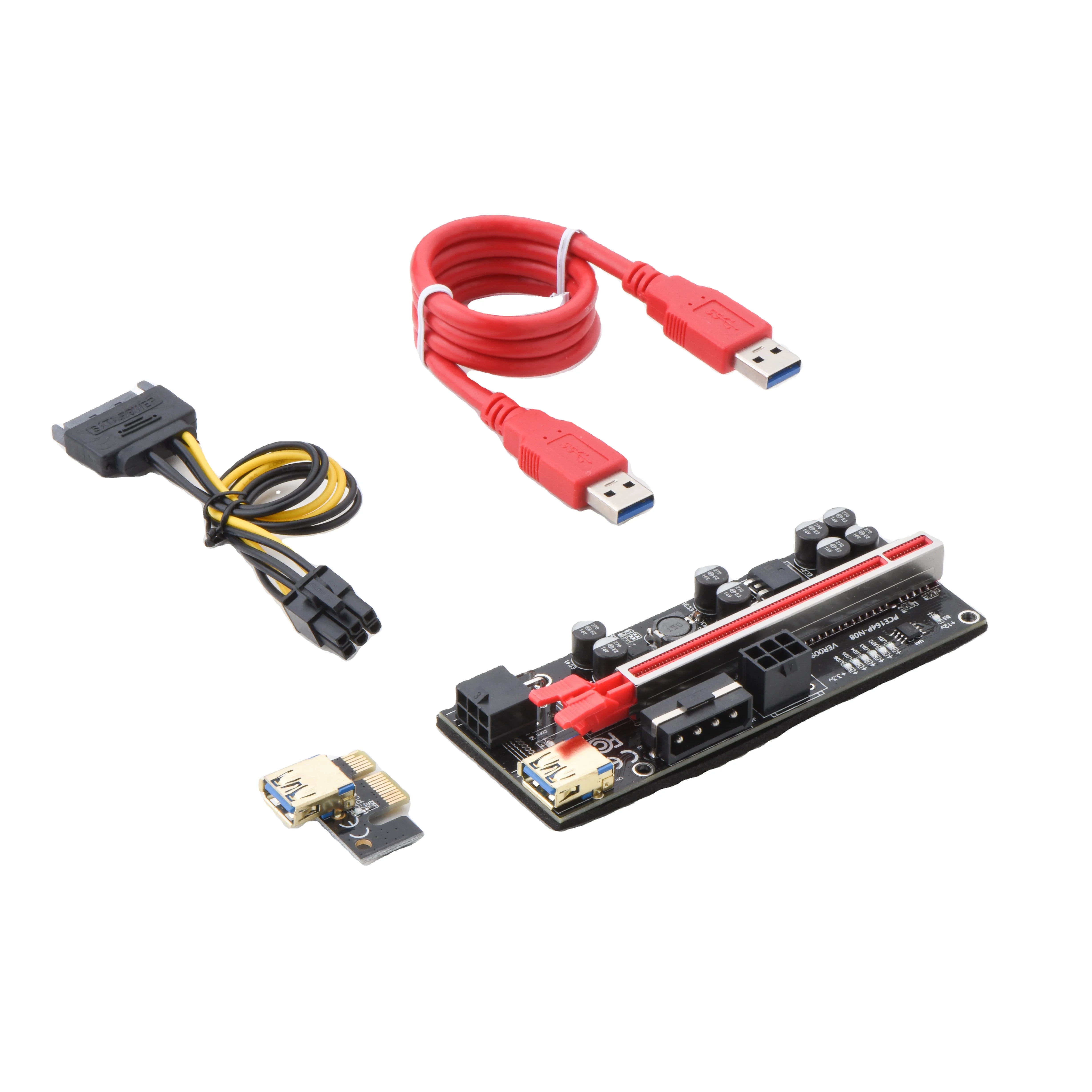 VER010S PCI Express 6pin 1x к 16x карты удлинитель USB 3 0 PCIE мощность GPU Кабель Адаптера riser 009S Plus с лошадиные скачки