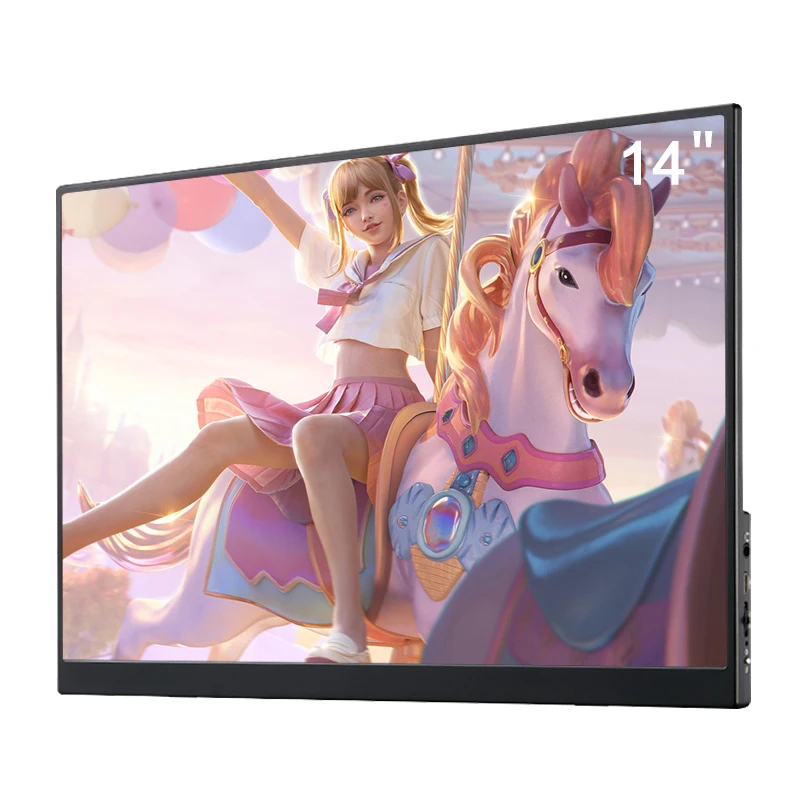 New Full Hd 1080p 14inch Gaming Monitor Support Usb Type C Powered Lcd IPS Portable Monitor