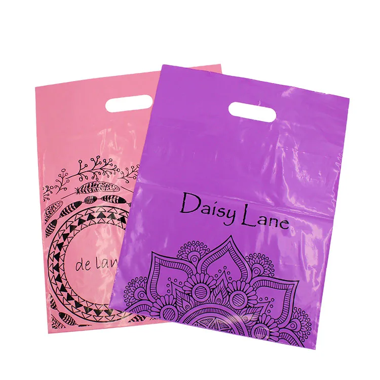 Custom printed eco friendly polythene oxo biodegradable hdpe ldpe plastic carry shopping bags