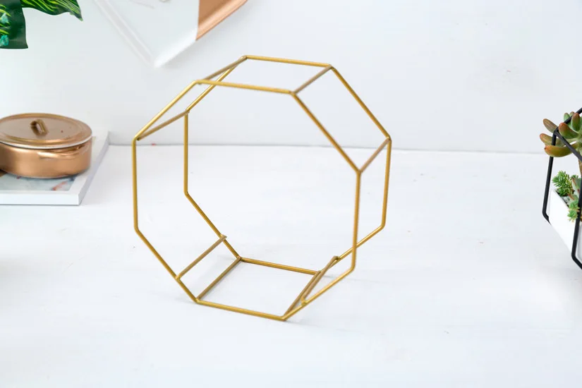 wholesale indoor outdoor hanging wall table metal frame ceramic flower pots planters stand with bamboo tray