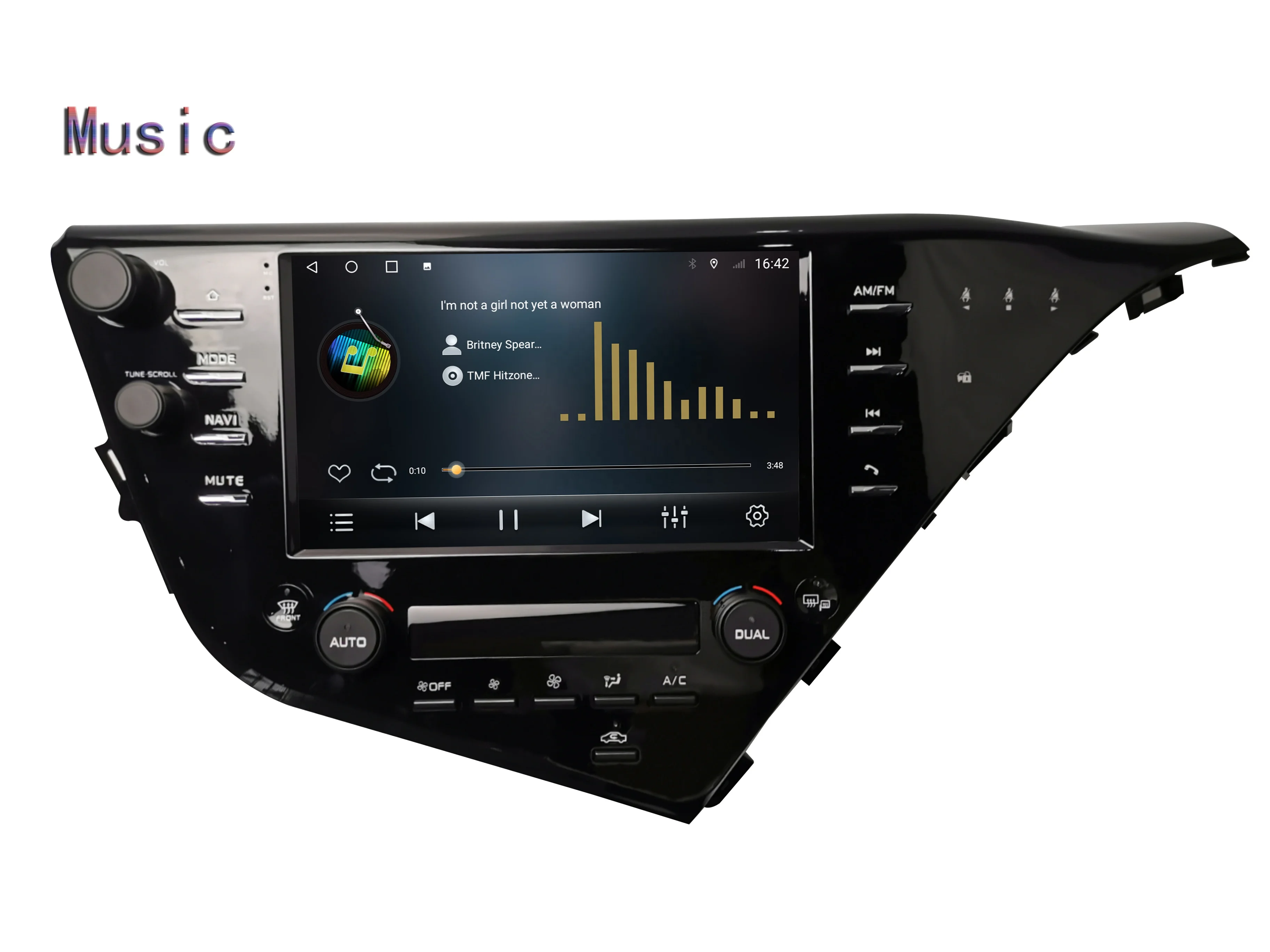 XSY frame car radio frame android car player car panel for TOYOTA CAMRY Left Hand Driver  2018 9inch