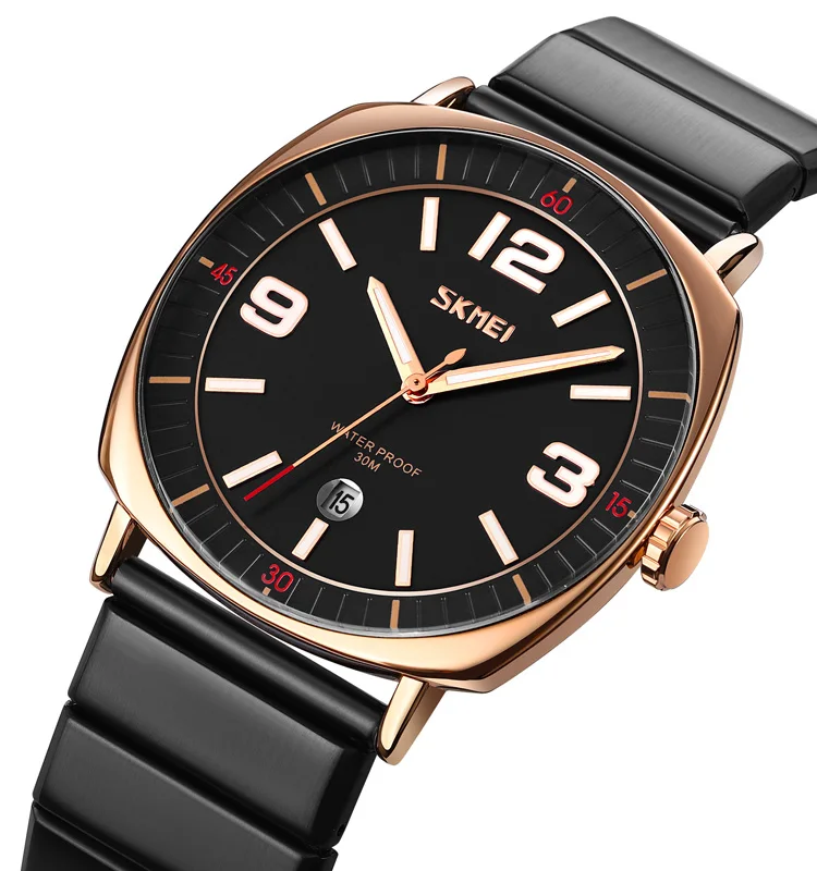 SKMEI 9280 brand watches luxury men quartz magnet wholesale watches stainless