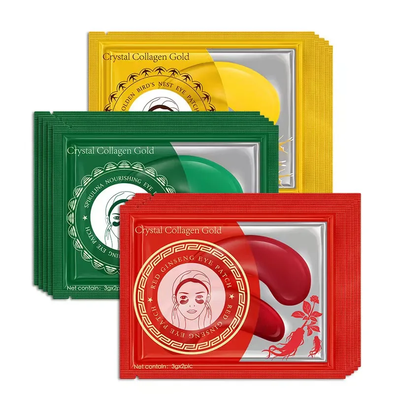 New designed good price cool gel eye mask eye gel pads patches gold anti-wrinkle moisturizing  crystal collagen eye mask