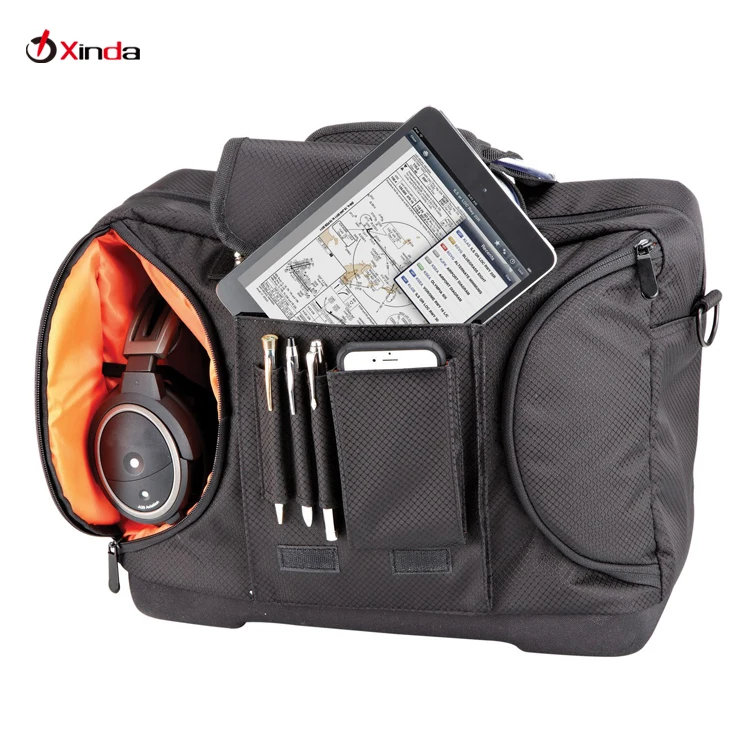 OEM Supplier Pilot Equipment Travel Bag Ripstop Flight Carry-on Bag with EVA Molded Base