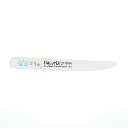 Professional Zebra Sanding File Manicure Sandpaper Thin Nails Knife Shape Disposable Luminous Wooden Nail File