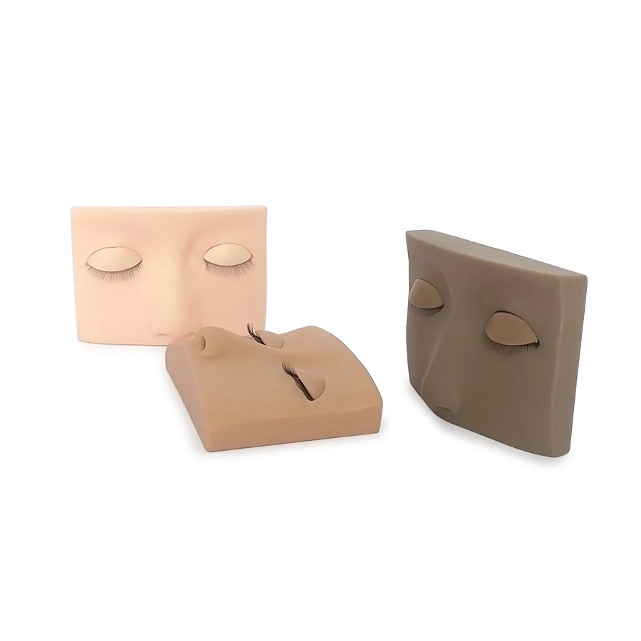 Lashes Extensions Training Lash Removable Eyelid Practice Makeup Model Head Silicone Mannequin Head