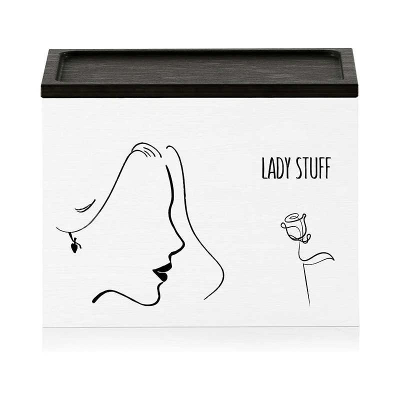 Custom Bamboo Wooden Laundry Pods Dryer Sheet Holder Storage Container Dispenser