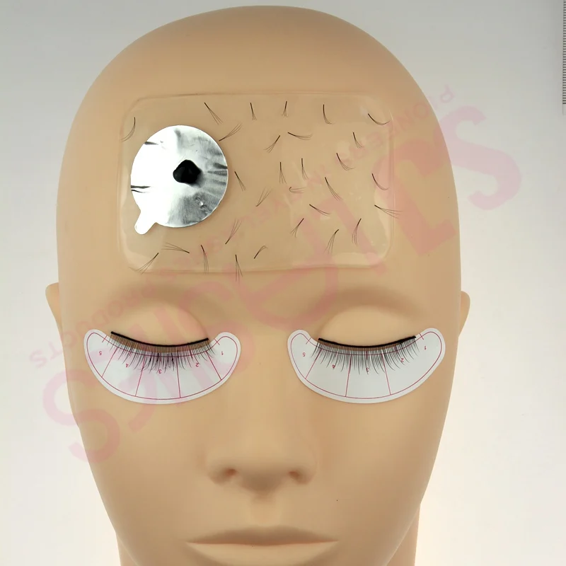 Mannequin Practice Make Up Eye Lashes for Salon Beauty Training