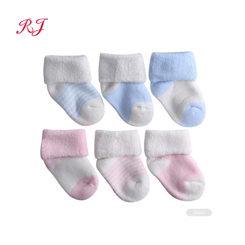 RJ-I0007 newborn baby cotton socks kids 100% cotton socks